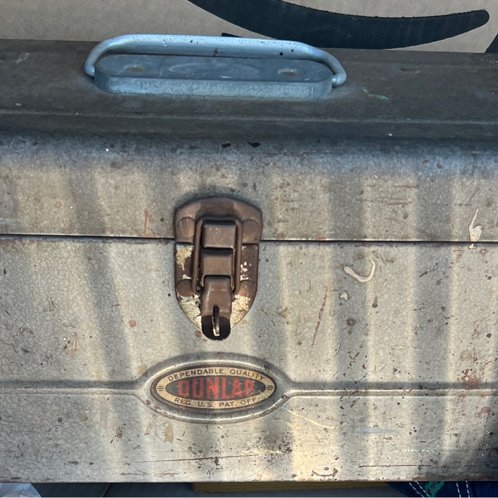 Vintage, used tool box